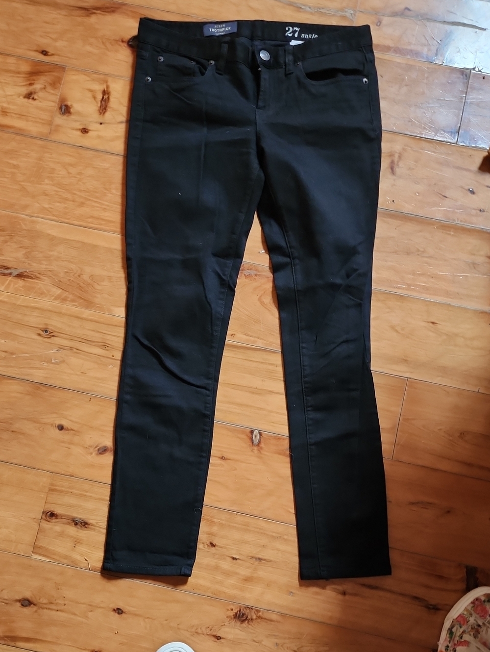 J. Crew Black Skinny Ankle Jeans